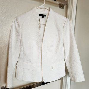 White eyelet Ann Taylor jacket, tags on